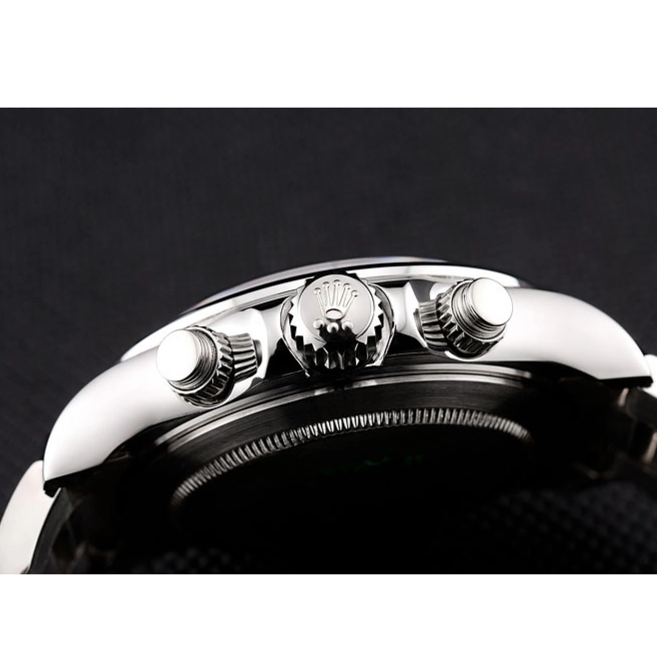 AAA Replica Watches Dial Rolex Steel 80296 Bracelet Black Stainless Swiss Daytona 0821